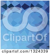 Clipart Of A Low Poly Abstract Geometric Background Of Blizzard Blue Royalty Free Vector Illustration