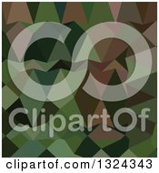 Poster, Art Print Of Low Poly Abstract Geometric Background Of Castleton Green