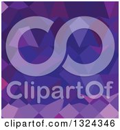 Clipart Of A Low Poly Abstract Geometric Background Of Eminence Purple Royalty Free Vector Illustration
