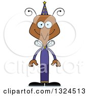 Cartoon Happy Mosquito Wizard