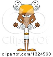 Clipart Of A Cartoon Angry Mosquito Hermes Royalty Free Vector Illustration