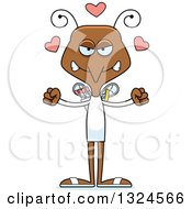 Clipart Of A Cartoon Angry Mosquito Valentines Day Cupid Royalty Free Vector Illustration