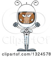 Poster, Art Print Of Cartoon Angry Mosquito Astronaut