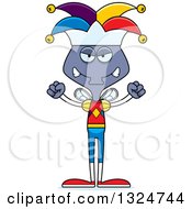Poster, Art Print Of Cartoon Mad Housefly Jester