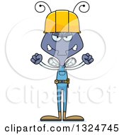 Poster, Art Print Of Cartoon Mad Housefly Contractor