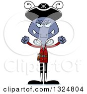 Poster, Art Print Of Cartoon Mad Housefly Pirate