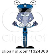 Poster, Art Print Of Cartoon Mad Housefly Police Officer