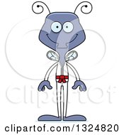 Clipart Of A Cartoon Happy Karate Housefly Royalty Free Vector Illustration