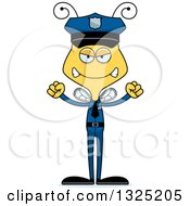 Poster, Art Print Of Cartoon Mad Bee Police Officer