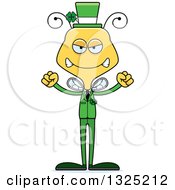 Poster, Art Print Of Cartoon Mad Irish St Patricks Day Bee