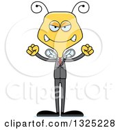Poster, Art Print Of Cartoon Mad Business Bee