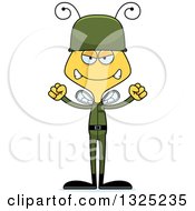 Poster, Art Print Of Cartoon Mad Bee Soldier