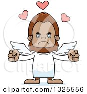 Cartoon Mad Bigfoot Cupid