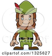 Poster, Art Print Of Cartoon Happy Robin Hood Bigfoot