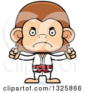 Poster, Art Print Of Cartoon Mad Karate Monkey