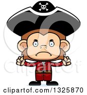 Poster, Art Print Of Cartoon Mad Monkey Pirate