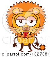 Poster, Art Print Of Cartoon Indifferent Male Lion