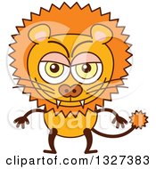 Poster, Art Print Of Cartoon Naughty Male Lion