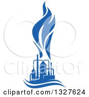 Poster, Art Print Of Blue Natural Gas And Flame Design 13