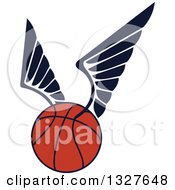Poster, Art Print Of Winged Basketball