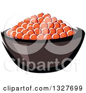 Poster, Art Print Of Cartoon Bowl Of Red Caviar