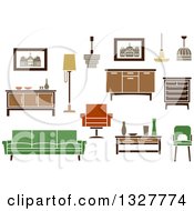 Poster, Art Print Of Retro Household Furniture 3