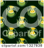 Seamless Olive Oil Pattern Background 2
