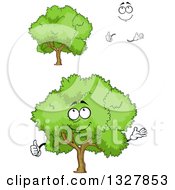 Poster, Art Print Of Cartoon Face Hands And Trees