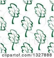 Poster, Art Print Of Seamless Background Pattern Of Sketched Green Trees