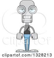 Poster, Art Print Of Cartoon Skinny Mad Casual Robot