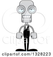 Poster, Art Print Of Cartoon Skinny Mad Groom Robot