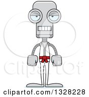 Poster, Art Print Of Cartoon Skinny Mad Karate Robot