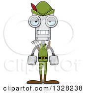 Poster, Art Print Of Cartoon Skinny Mad Robin Hood Robot