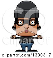 Poster, Art Print Of Cartoon Mad Block Headed Black Woman Robber