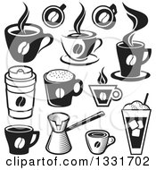 Poster, Art Print Of Black And White Coffee Cups