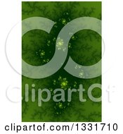 Poster, Art Print Of Green Fractal Background With A Dark Center And Spirals