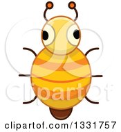 Poster, Art Print Of Cartoon Orange And Yellow Striped Bug