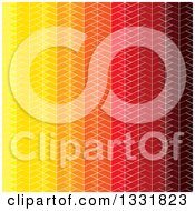 Clipart Of A Geometric Background Of Orange And Yellow Royalty Free Vector Illustration