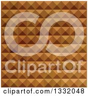 Poster, Art Print Of Geometric Background Of 3d Pyramids In Bronze Brown