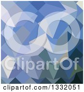 Poster, Art Print Of Low Poly Abstract Geometric Background Of Carolina Blue