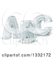 Poster, Art Print Of Melting Capital Abc Alphabet Letters