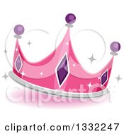 Poster, Art Print Of Jeweled Pink Princess Crown