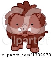 Poster, Art Print Of Cute Happy Boar