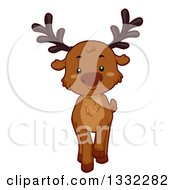 Poster, Art Print Of Cute Reindeer Walking