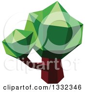 Clipart Of A Low Poly Geometric Tree 3 Royalty Free Vector Illustration