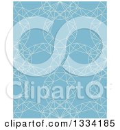Poster, Art Print Of Seamless Background Pattern Of Diamond Gem Stones Over Blue