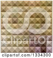 Poster, Art Print Of Geometric Background Of 3d Pyramids In Burlywood Brown