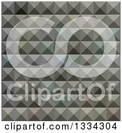 Poster, Art Print Of Geometric Background Of 3d Pyramids In Argent Grey