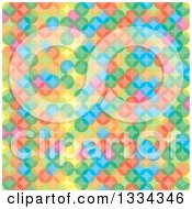 Poster, Art Print Of Colorful Background Of Overlapping Circles