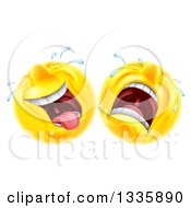 Cartoon Yellow Trajedy And Comedy Theater Emoji Emoticons